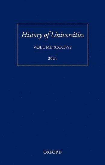 bokomslag History of Universities: Volume XXXIV/2