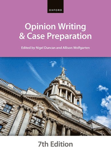 The City Law School - Opinion Writing and Case Preparation, Häftad