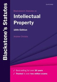 bokomslag Blackstone's Statutes on Intellectual Property