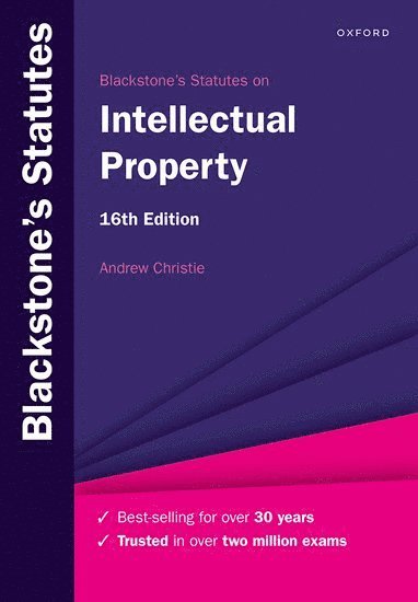 Blackstone's Statutes on Intellectual Property 1