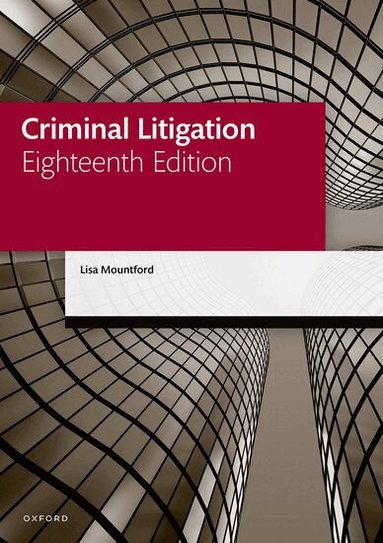 Lisa Mountford - Criminal Litigation, Häftad