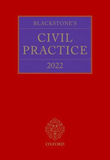 Stuart Sime, Derek French - Blackstone's Civil Practice 2022, Inbunden