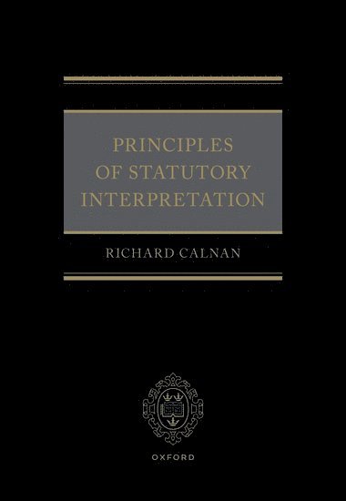 bokomslag Principles of Statutory Interpretation