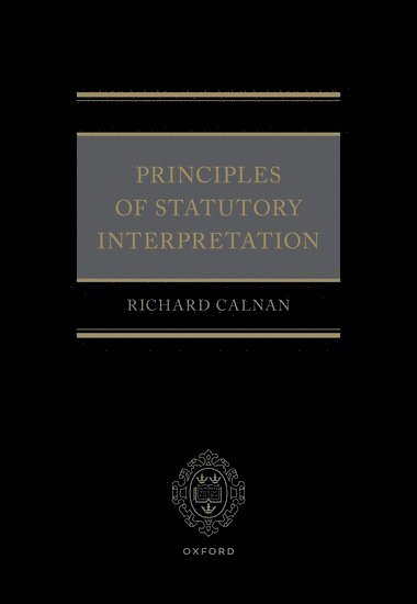 bokomslag Principles of Statutory Interpretation