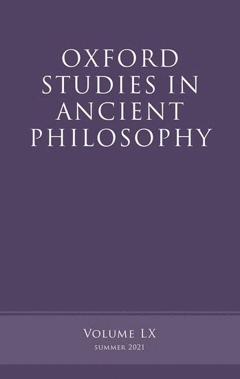 Oxford Studies in Ancient Philosophy, Volume 60 1