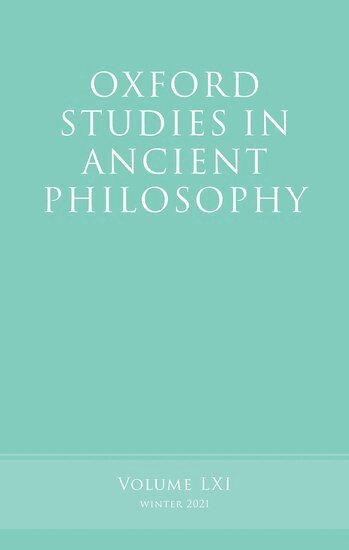 Victor Caston - Oxford Studies in Ancient Philosophy, Volume 61, Häftad