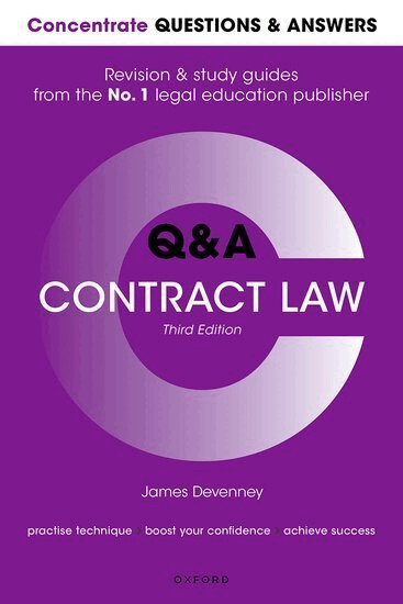 James Devenney - Concentrate Questions and Answers Contract Law, Häftad
