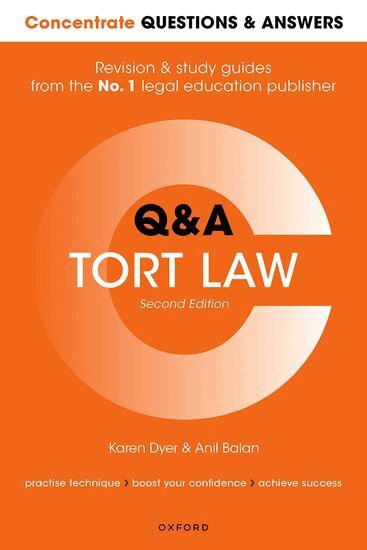 Karen Dyer, Anil Balan - Concentrate Questions and Answers Tort Law, Häftad