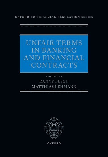 bokomslag Unfair Terms in Banking and Financial Contracts