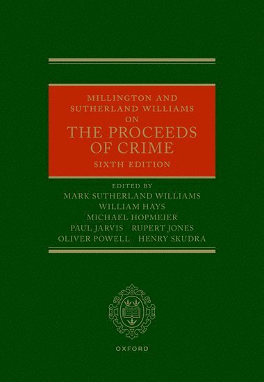 bokomslag Millington and Sutherland Williams on the Proceeds of Crime