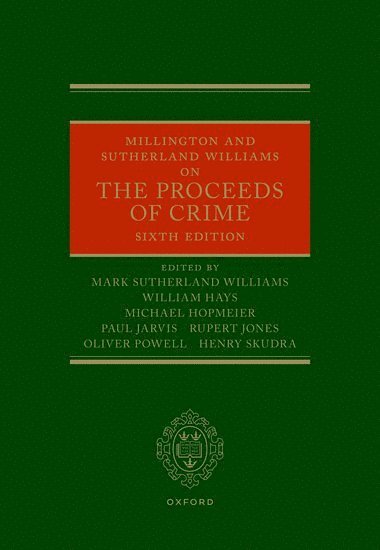 bokomslag Millington and Sutherland Williams on the Proceeds of Crime