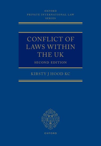 Kirsty J Hood - Conflict of Laws within the UK, Inbunden