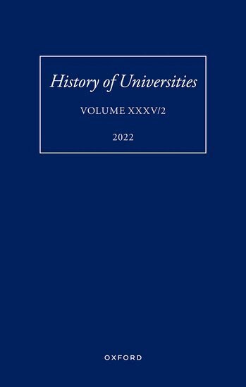 Mordechai Feingold - History of Universities: Volume XXXV / 2, Inbunden