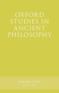 bokomslag Oxford Studies in Ancient Philosophy