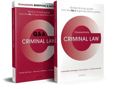 bokomslag Criminal Law Revision Concentrate Pack: Law Revision and Study Guide