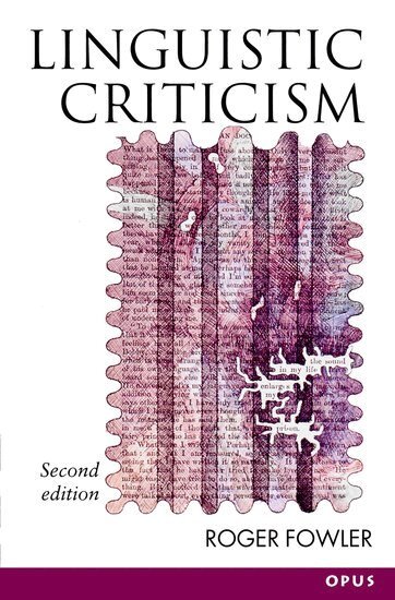 Roger Fowler - Linguistic Criticism, Häftad