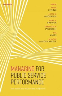 bokomslag Managing for Public Service Performance