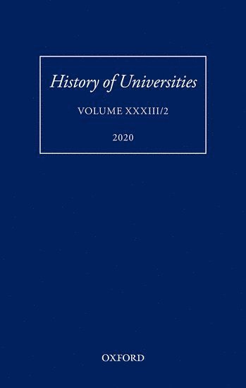 History of Universities Volume XXXIII/2