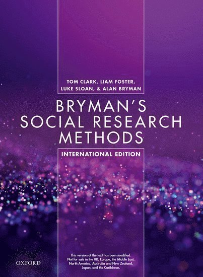 Tom Clark, Liam Foster, Luke Sloan, Alan Bryman - Bryman's Social Research Methods 6E XE, Häftad