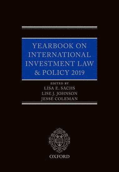 bokomslag Yearbook on International Investment Law & Policy 2019