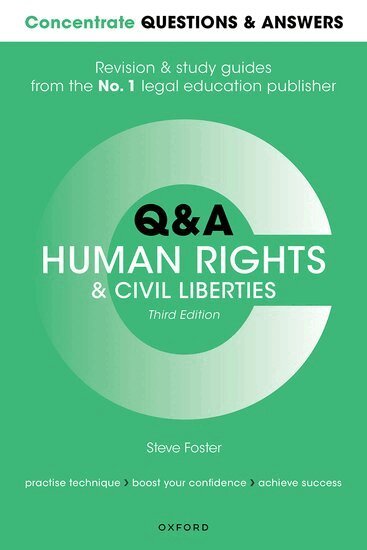 Dr Steve Foster - Concentrate Questions and Answers Human Rights and Civil Liberties, Häftad