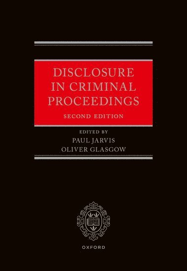 bokomslag Disclosure in Criminal Proceedings