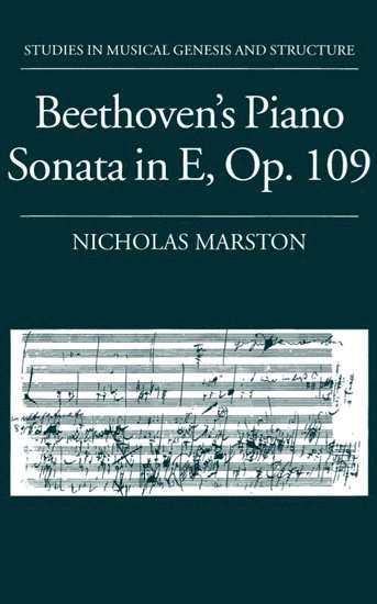 bokomslag Beethoven's Piano Sonata in E, Op. 109