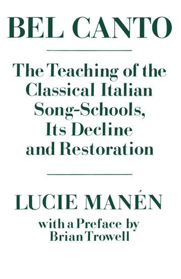 Lucie Manén, Lucie Manen, Lucie Man?n - Bel Canto, Häftad