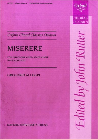 bokomslag Miserere