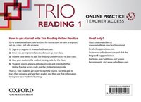 bokomslag Trio Reading: Level 1: Online Practice Teacher Access Card