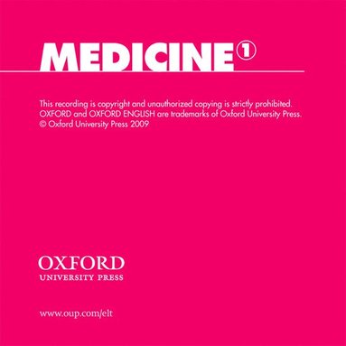 bokomslag Oxford English for Careers: Medicine 1: Class Audio CD