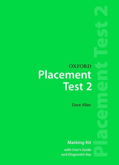 bokomslag Oxford Placement Tests 2: Marking Kit