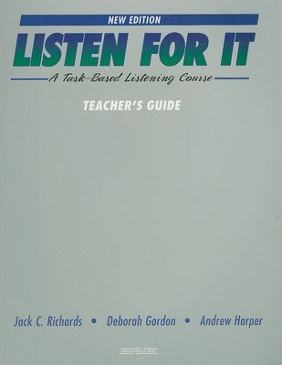 Listen for It: Teacher's Guide 1