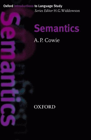Anthony Cowie - Semantics, Häftad