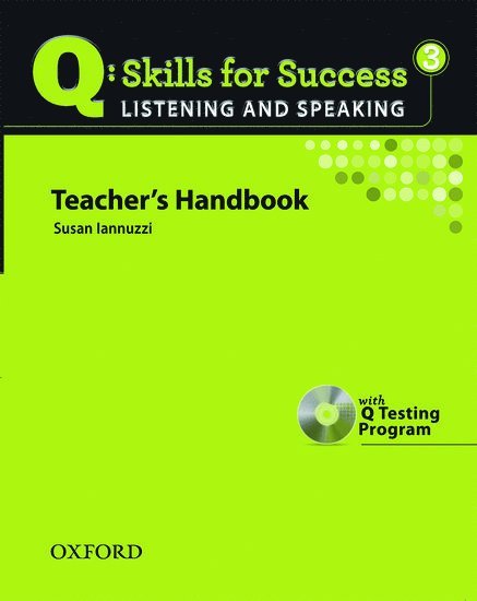 Miles Craven, Kristin D. Sherman - Q: Skills for Success - Listening & Speaking 3: Teacher Book, Häftad