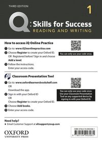 bokomslag Q: Skills for Success: Level 1: Reading and Writing Teacher's Access Card