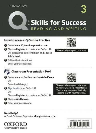 bokomslag Q: Skills for Success: Level 3: Reading and Writing Teacher's Access Card