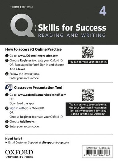 bokomslag Q: Skills for Success: Level 4: Reading and Writing Teacher's Access Card