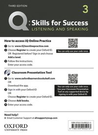 bokomslag Q: Skills for Success: Level 3: Listening and Speaking Teacher's Access Card