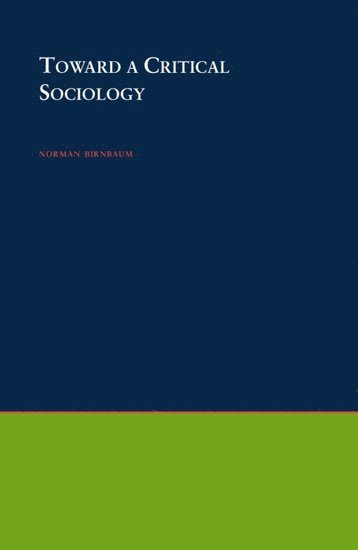 bokomslag Toward A Critical Sociology