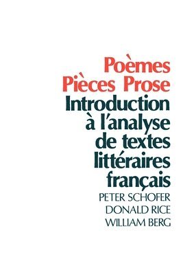 Schpfer, Schofer, Rice, Berg - Poemes, Pieces, Prose, Häftad