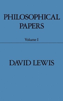 David Lewis - Philosophical Papers: Volume I, Häftad