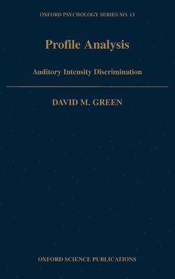 David M. Green - Profile Analysis, Inbunden