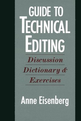 bokomslag Guide to Technical Editing