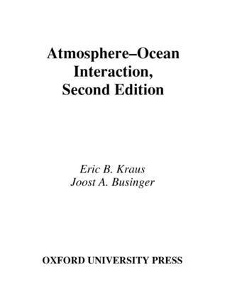 Atmosphere-Ocean Interaction 1