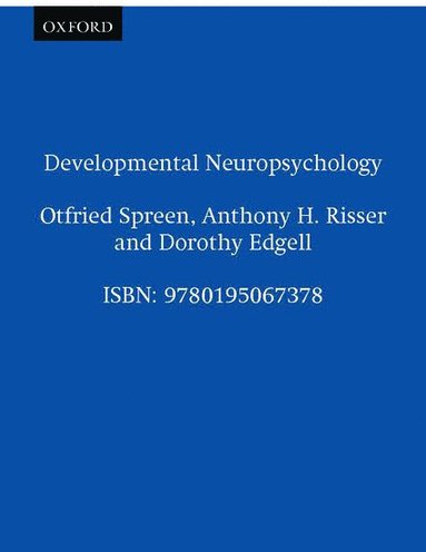 bokomslag Developmental Neuropsychology