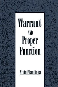 bokomslag Warrant and Proper Function