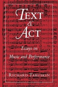 bokomslag Text and Act