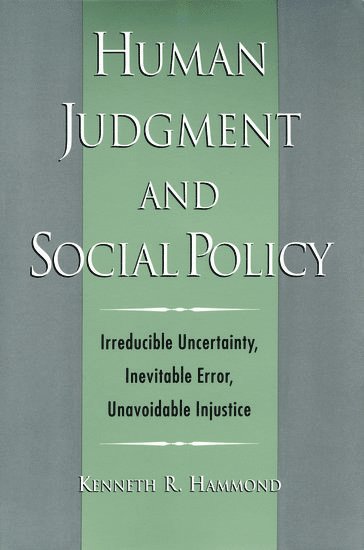 bokomslag Human Judgment and Social Policy