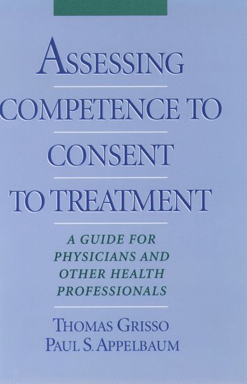 bokomslag Assessing Competence to Consent to Treatment